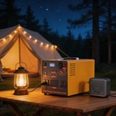 1000W High Power Portable Solar Generator 12V 100Ah Energy Storage Power Supply for Home Backup Emergency Camping Trip