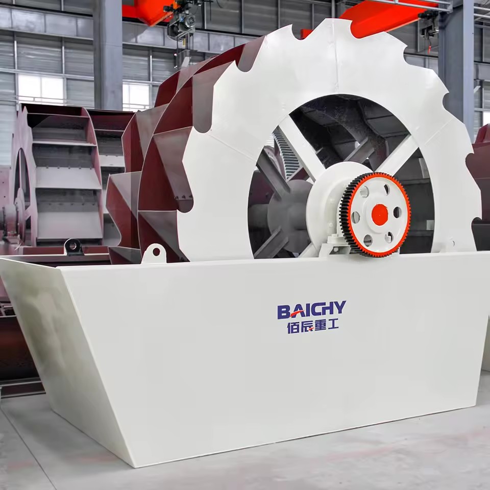 50-100tph River Sand and Gravel Processing Wheel Bucket Sand Washing Machine Plant Price Sand Washer Systems for Mine & Quarry