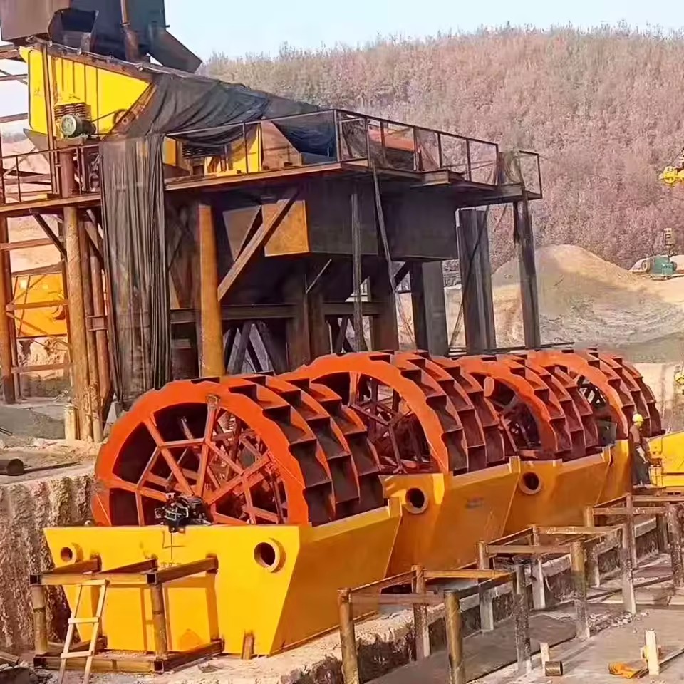 Large Capacity Wheel Sand Washer 99% Recovery High Efficiency Bucket Wheel Sand Washing Machine for Silica Sand
