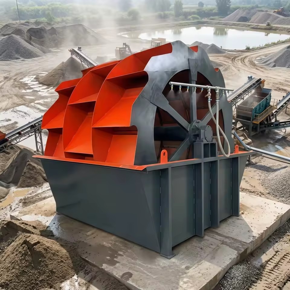 Heshi Sand Washing Plant Quarry Gravel Pebble Silica Sand Washing Machine wheel sand washer