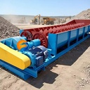 High Capacity Manganese Ore Mineral Processing Equipment Clay Sand Gravel Washing Machine Double Spiral Screw Log Washer
