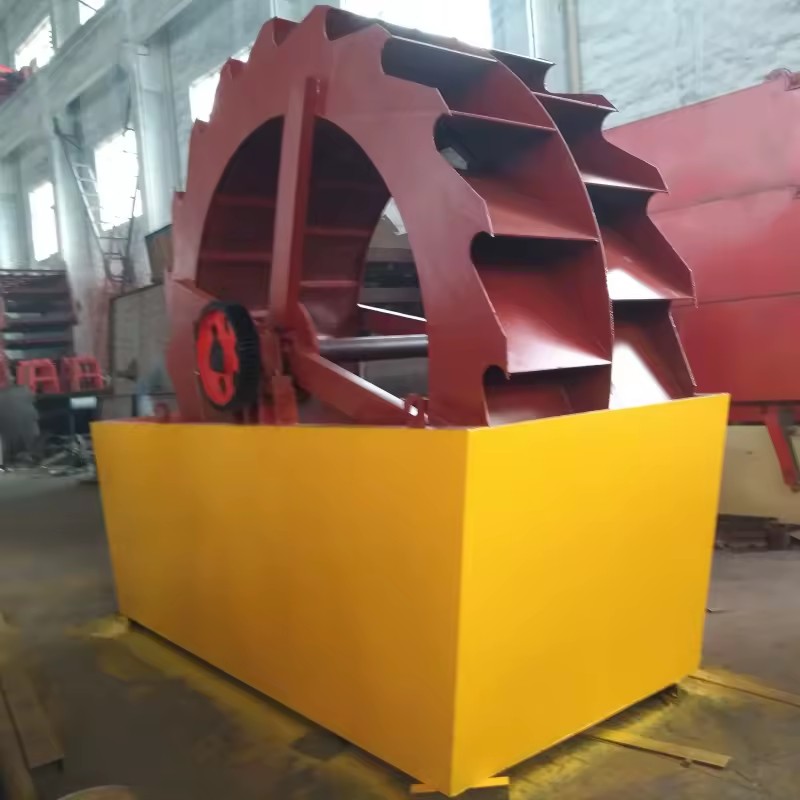 High Quality Wheel Bucket Sand Washer with Gear AC Motor 80-150t/h Capacity