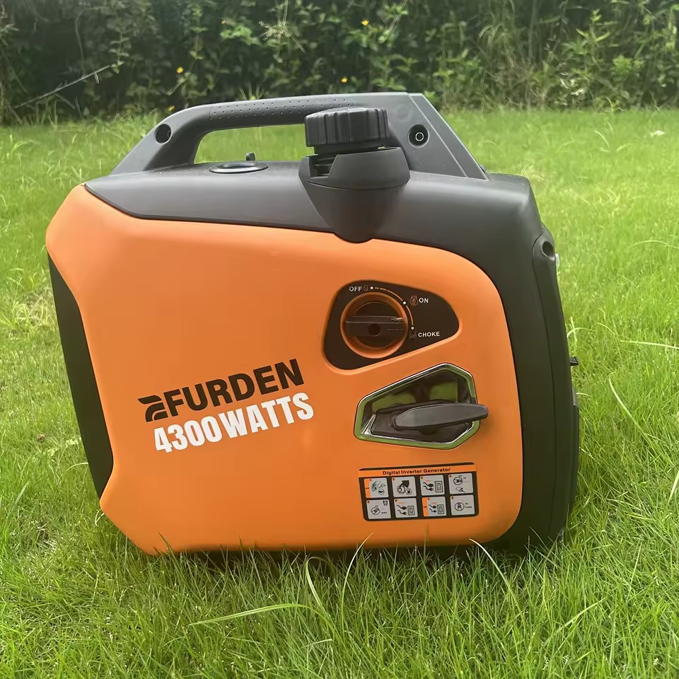 Efurden 3.3KW 4300W Portable Gasoline Generator 120V 230V 50/60Hz Air-Cooled Engine Recoil Electric Start for Residential Use