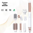 Multi Functional Hot Air Brush High Speed 110000 RPM Brushless Motor Hair Dryer Curler Straightener Comb Styling Tool Set