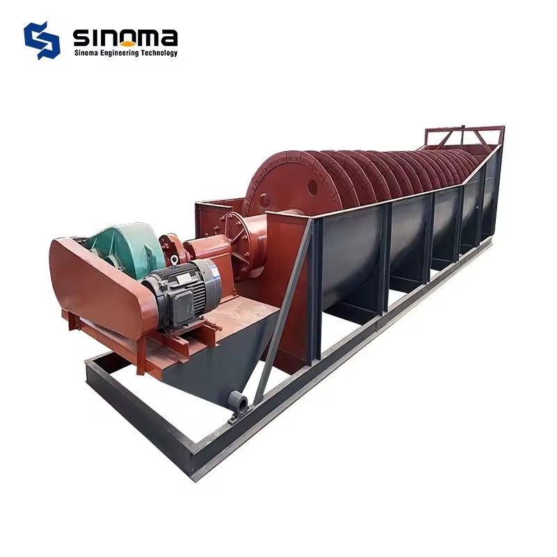 Industrial Big Capacity 150-200tph Spiral Sand Gravel Washer Machine with AC Motor Silica Sand Washing Plant