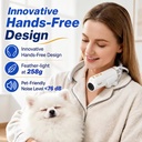 Ultra-Light 258g Pet Neck Dryer Shernbao ND01 Anion Low Noise Grooming Dryer with Neck Bracket for Professional Pet Salon