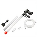 Durable New Style Fish Tank Pneumatic Sand Washer Water Changer Siphon Vacuum Gravel Cleaner Algae Scraper Manual Box Living