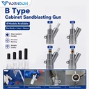 Pressure Washer Rotating Water Automatic Gun Nozzle Blasting Wet Cabinet Sand Blaster Sandblasting Machine Sandblasters