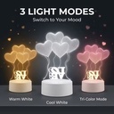 Newish 3D Illusion Acrylic Lamp Table Desk Base LED Lamp Kid's Room Decor Night Light
