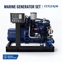 SCDC Weichai CCFJ24JW WP2.3 Series 4 Cylinders Marine Generator Set 24kW 30kVA Seawater Cooling Marine Diesel Generator for Boat