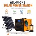 High Quality 600W LiFePO4 Portable Power Station with Panel BMS Protection Solar System LED Lights Indoor Outdoor Fast Charging