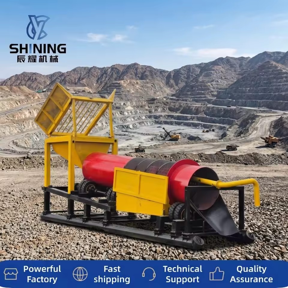 Factory Custom Scrubber Trommel 120-150tph Sand Gold Washing Plant for Commercial African Gold Extraction
