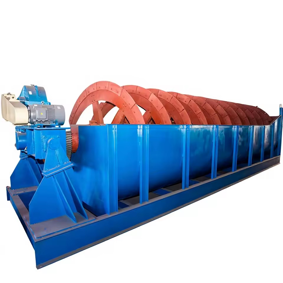 Sand Washer Working Principle Mining Gravity Black Sand Gold Separator Ilmenite Spiral Chute Classifier Separation Machine