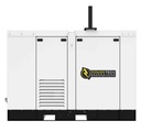 White Silent Diesel Generator 20kVA Three Phase 400V Portable Power Unit 50/60Hz Auto Start for