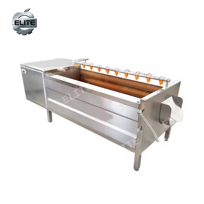 Brush Roller Cassava Washer Peeler Continuous Hard Brush Sand Roller Root Vegetable Peeler Washer