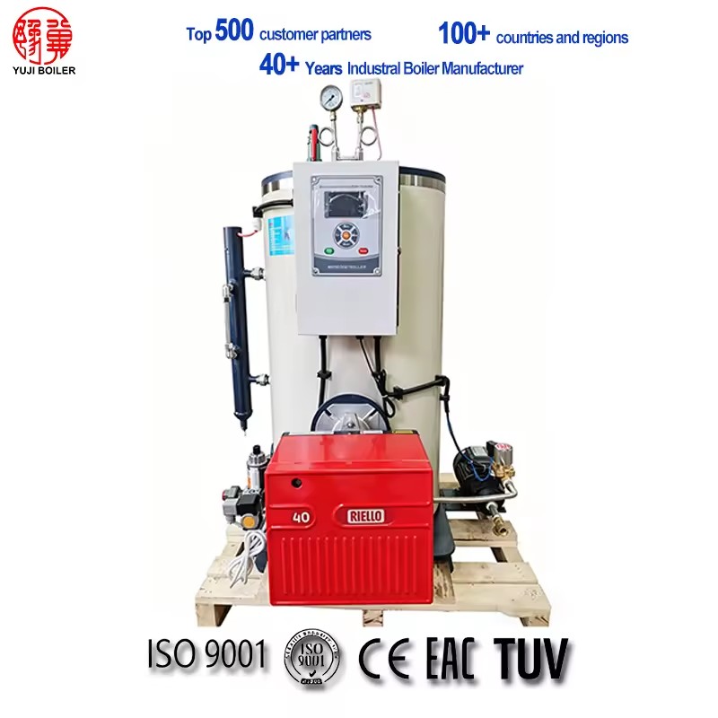 Eco Saving Industrial Low Pressure 99% Thermal Efficiency 100-500Kg/H Vertical Gas/Oil-fired Steam Generator Boilers