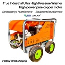 LICHI 800bar High Pressure Washer 22 LPM New Heavy-duty Industrial Hull Cleaning Machine with Pump for Sand Blasting Derusting