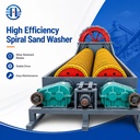 OEM Powerful Drive Twin Shaft Coal Ore Washing Plant Continuous Reinforced Design Flexible Selection Spiral Sand Washer