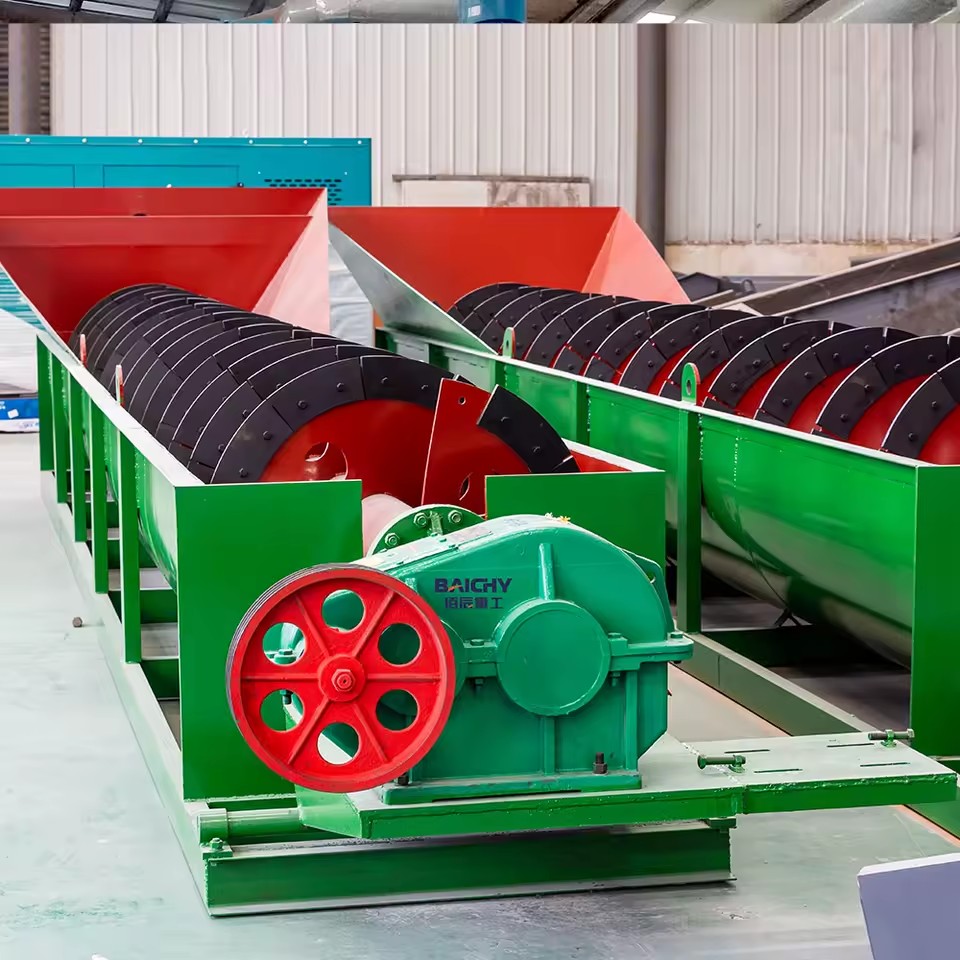 Single Spiral Aggregate Sand Gold Washing Systems Equipment Machine Silica Screw Sand Washer Washing Machine for Gravel