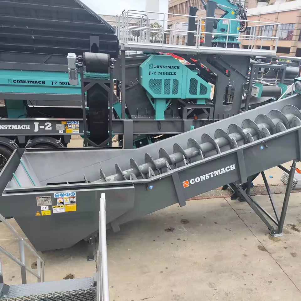 Screw & Spiral Stone Ore Washing Sand Washer with AC Motor Gear & Pump 25-45t/h Capacity