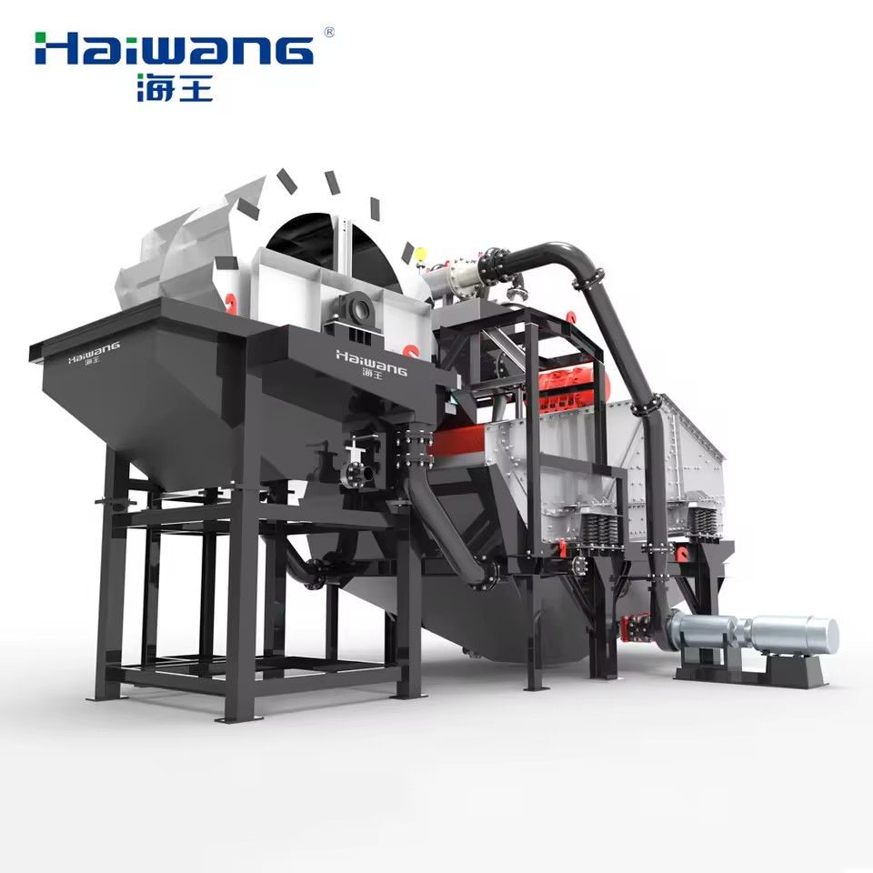 Haiwang High-Efficiency Fine Sand Recovery Work Station Hydrocyclone Wheel Sand Washer Fine Sand Recycling Comprehensive for