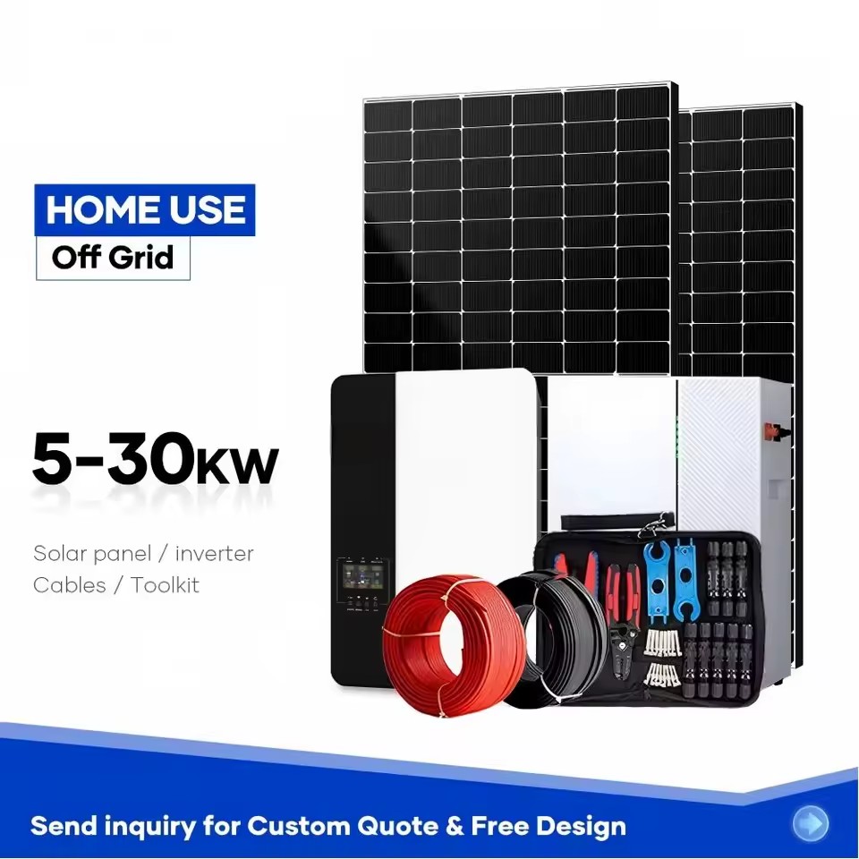 SolaX 10kW Hybrid Solar Energy System Complete with LFP Lithium Battery Monocrystalline Panel PV Combiner Box Kit