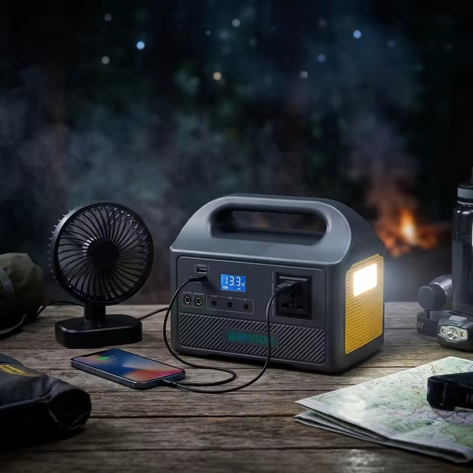 150W Lithium Ion Portable Power Station 76.8Wh Solar Generator Modified Sine Wave Emergency Backup Battery LED Light Camping