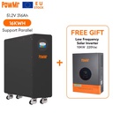 For Home Energy Storage System POW-RELAB 10KE 10KW 48Vdc 220Vac MPPT Solar Inverter 16.179KWh 51.2V Lithium Ion 50/60Hz Ground
