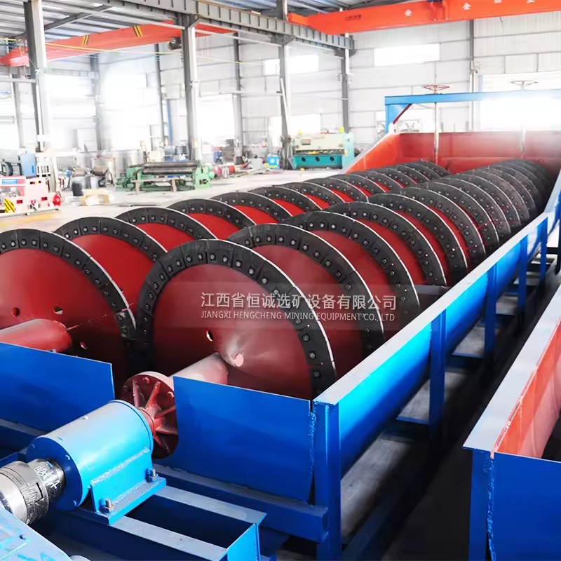 Hengzhong Heavy-Duty Spiral Sand Washer with AC Motor 10-100t/h Capacity for Construction & Mining Applications