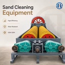 OEM High Strength Dual Helix Quartz Mineral Spiral Sand Washing Machine with Pump Fully Automatic PLC Control