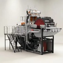 High Cleaning Efficiency NFLG Stationary FW Series AC Motor Double Screw Sand Washer Machine PLC Gearbox 160-200t/h Capacity for