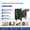 500W Pulsed Fiber Laser Cleaning Machine Air Cooled Handheld Rust Removal for Steel Structure Carbon Steel Industrial