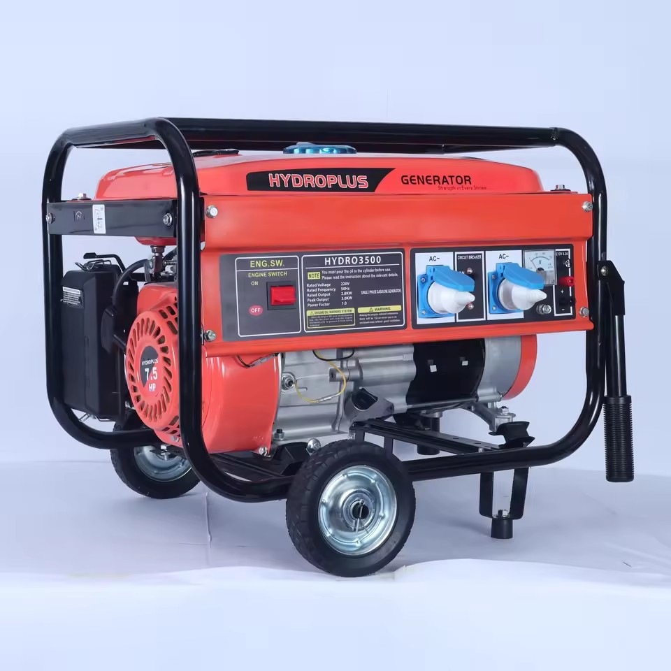 HYDROPLUS INTERNATIONAL 3500W 4-Stroke GASOLINE GENERATOR 7.5HP 15L 380V 50/60Hz PORTABLE HIGH PERFORMANCE MPPT PURE SINE WAVE