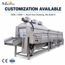Water Recycling Plastic Basket Crate Washing Machine SUS304 Tray Washer for Fruit Vegetable Egg Meat Food Processing Equipment