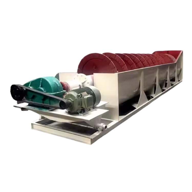 Energy Saving Spiral Sand Washer Water Saving Washing Plant for Silica Sand Calcite Sand for Glass Raw Material Factory
