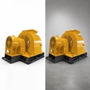 Energy Saving and Environmentally Friendly 1000 kW Hydroelectric Generator with Engine, Used for River Power Generation