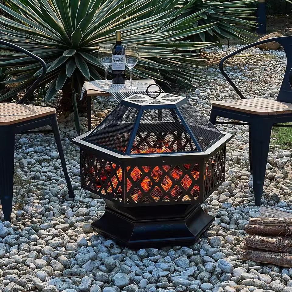 High Quality New Design Metal Camping Outdoor Fire Pit Cheap Wood Burning