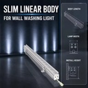 DMX RGBW Led Linear Wall Washer Outdoor Lighting System Aluminum IP65 Building Landscape Facade Lamp Wash Lighting 5-Year