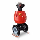 Manufacturer Wholesale F46 PTFE PFA 150lb PN16 ANSI British Standard Flange Diaphragm Control Valve Can Be Customized