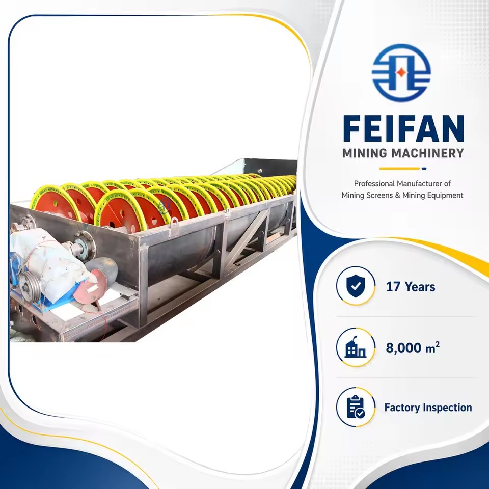 OEM High Throughput Double Helix Coal Mineral Cleaning System Heavy Duty Mining Application Spiral Sand Washing Machine