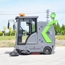 New 3-wheel Electric Ride-on Self-Propelled Road Sweeper 1200m2/h High Efficiency 2000mm Cleaning Width High Pressure