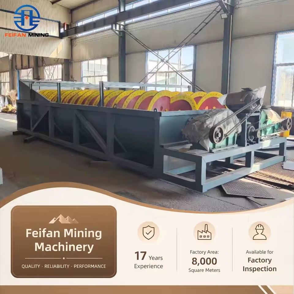 OEM Reliable Operation Single Shaft Construction Stone Washing Plant Electric Direct Manufacturer Spiral Sand Washer