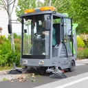 New High Efficiency Industrial Electric Ride-On 3-Wheel Battery-Powered Floor Sweeper Machine 1500-2500mm Sweeping
