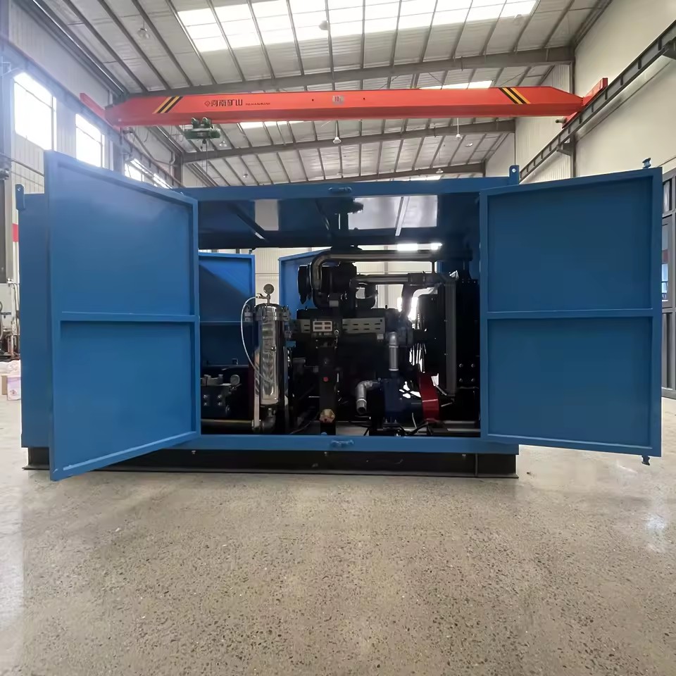 High Efficiency 1400Bar High Pressure Water Jet Nozzle 225HP Diesel Pressure Washer Motor with Hose for Industrial Cleaning