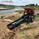 High Concentration Ration Gold Sluice Box Mini Portable Gold Vibrating Deck Washing Plant with Anti-abrasion for Small-miners
