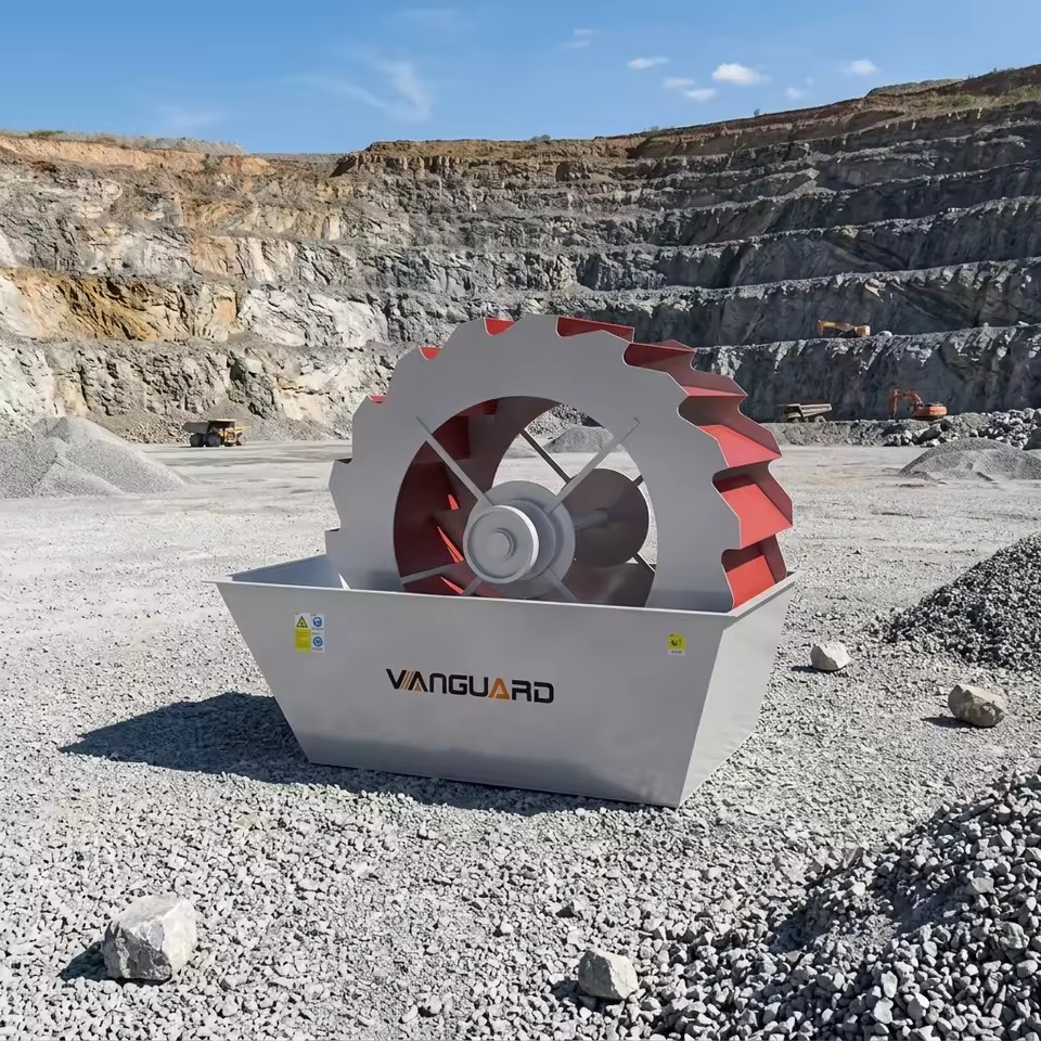 High Efficiency Wheeled Sea Sand Gravel Ore Processing Washing Machine 20-150T/H Capacity AC Motor Bucket Dredger