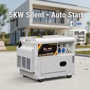 5KW 6KVA Silent Diesel Generator ATS Auto Start CE 65dB Home Standby 50Hz 60Hz 110V 220V 380V