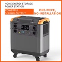 Portable External Power Station Solar Generator 3000W AC All in One 5.3KWH 32140 LiFePO4 Battery Pack Home RV Energy Storage