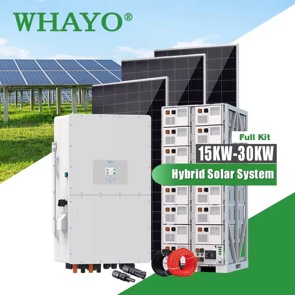 Solar Power Generation System 20KW 25KW 30KW 50KW 80KW Hybrid Solar Energy System for Commercial Power Supply
