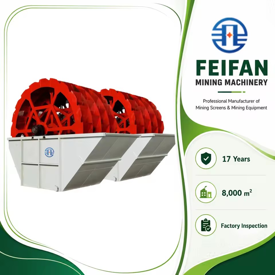 OEM Corrosion Resistant Long Service Hydropower Dam Material Plant Advanced Commercial Gear Bucket Wheel Sand Washer